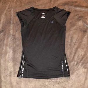 Black adidas climalite core performance top